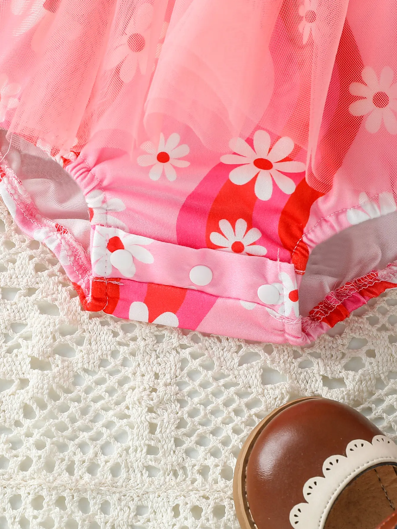 2025 Summer New Style Floral Print Long-Sleeved Bow-Trimmed Shorts Romper Casual Two-Piece Set
