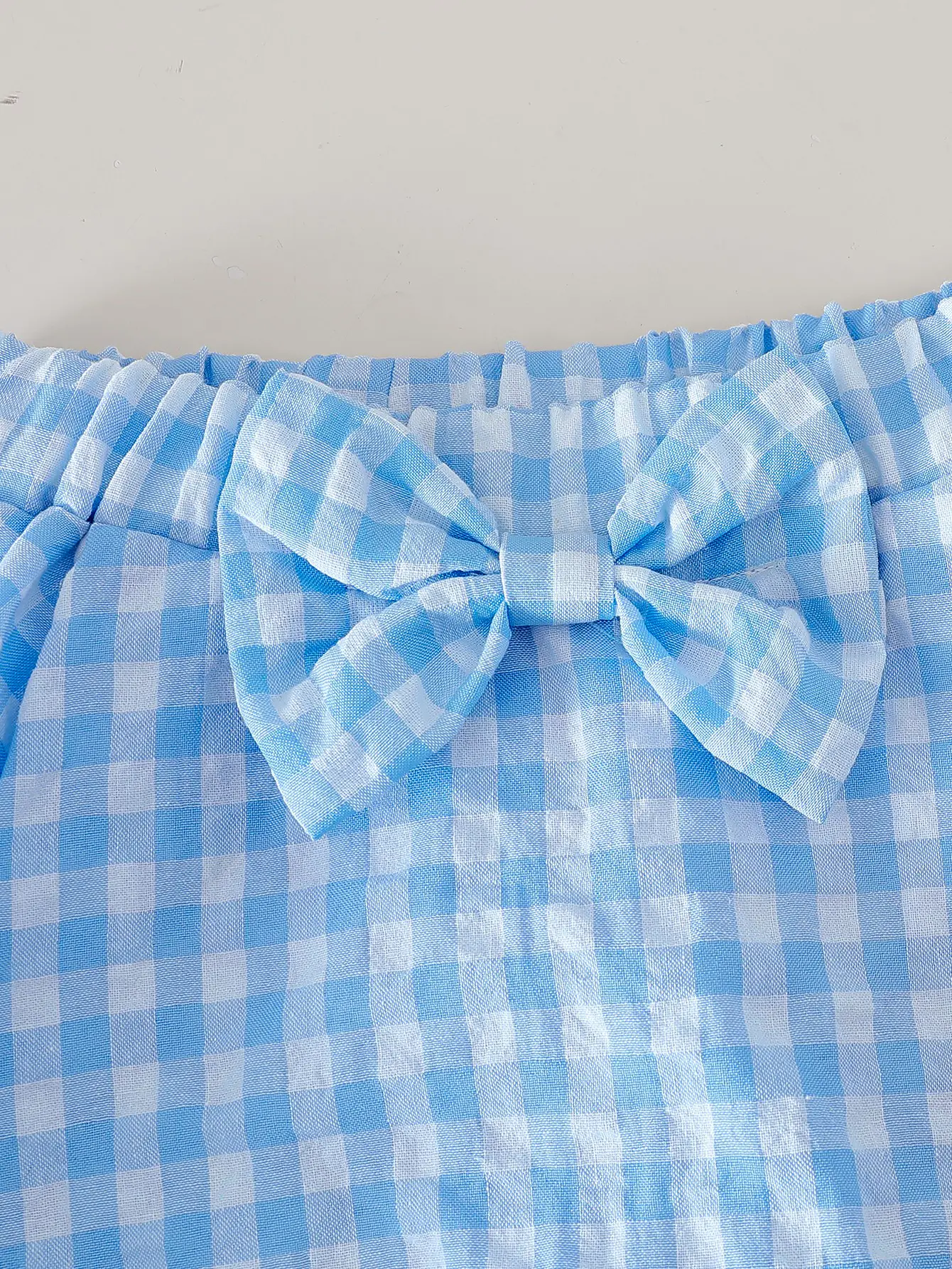 2025 Children’s Girls’ Bow Print Summer Sweet and Stylish Casual Two-Piece Korean Version Set