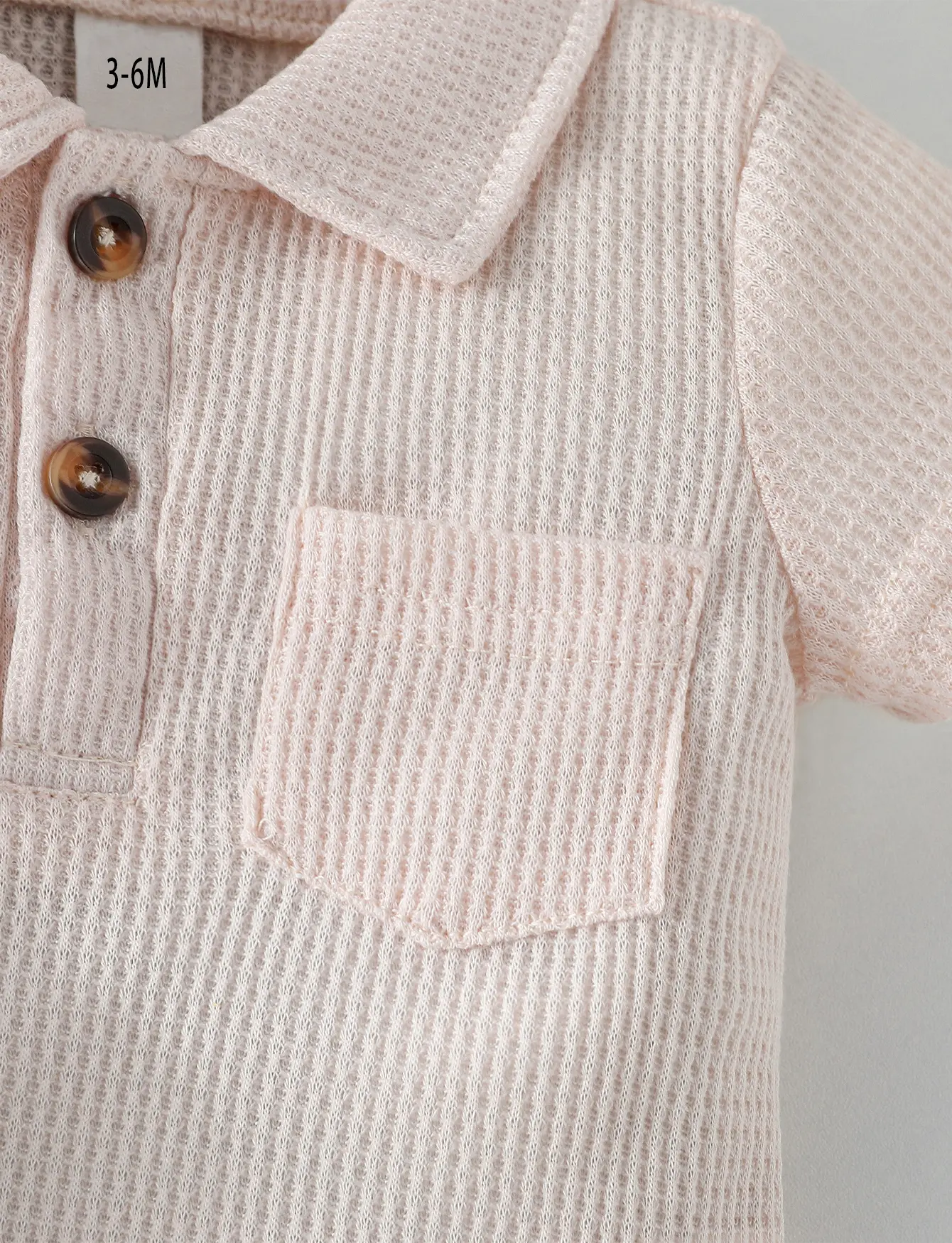 Summer Thin Solid Color Baby Crawling Suits