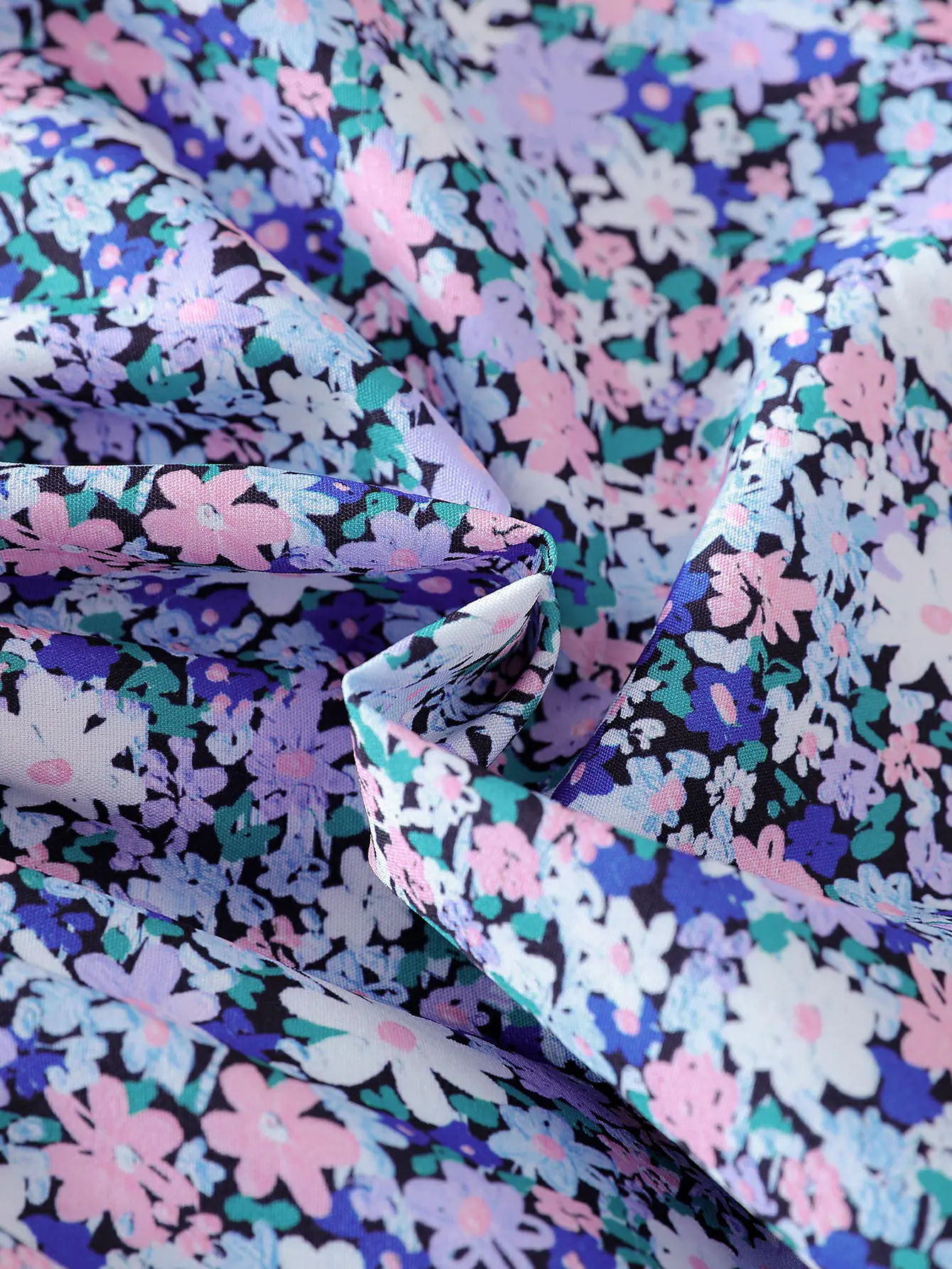 2025 New Style Women’s Infant Sleeveless Printed Mini Dress with Small Floral Pattern - Trendy, Casual, and Versatile