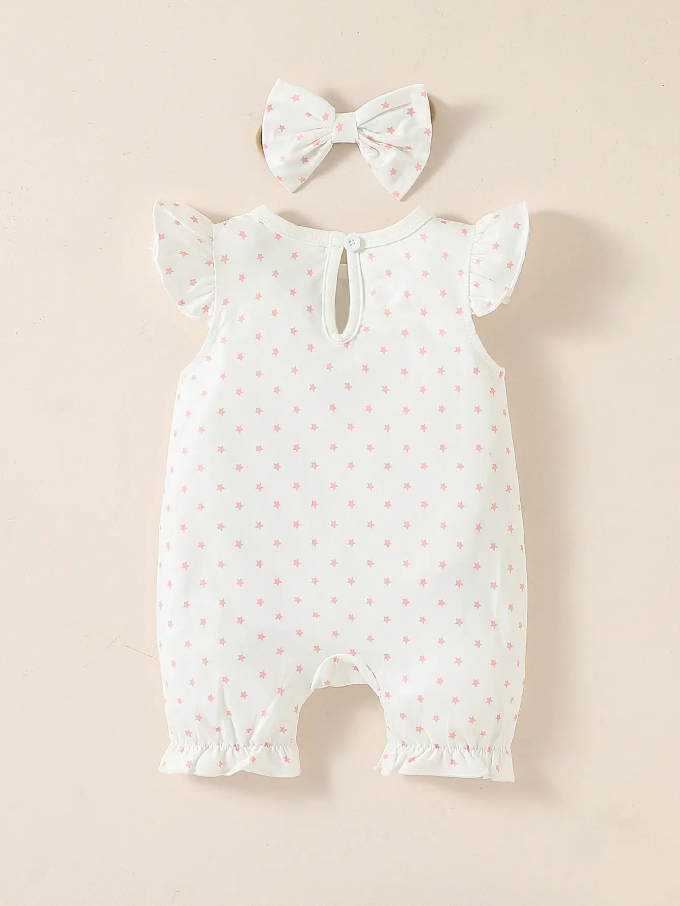 Baby girl Sleeveless summer simple and lovely cartoon Elephant printing Casual jumpsuits+Headband