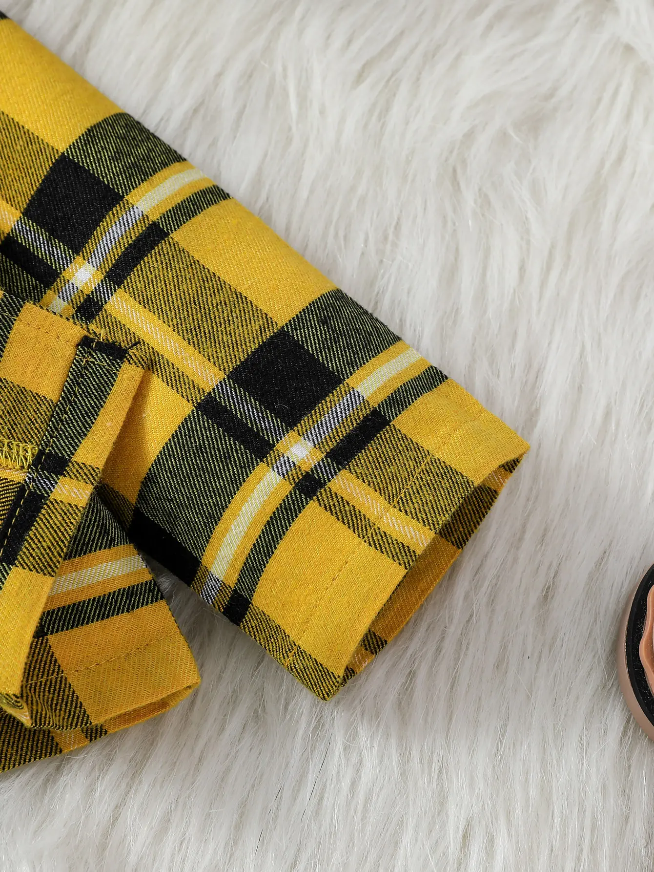 3Pcs Baby Girl Fall 2024 Fashion Plaid Long Sleeve Jacket & Skirt For Streetwear Vacation Set Clothing +Hat
