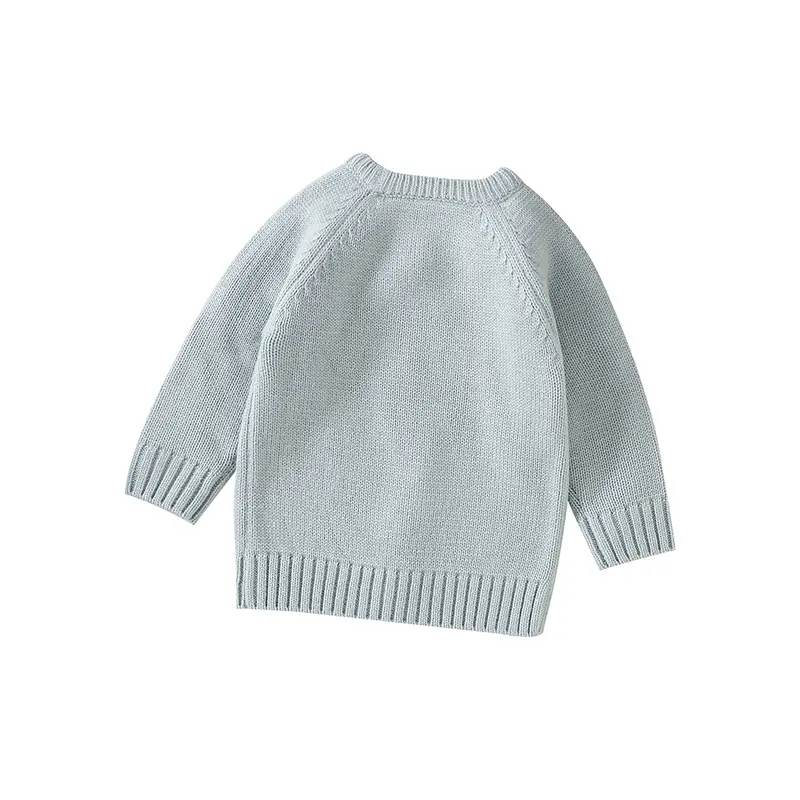 high Class Embroidery Bird Print Baby Girls Long Sleeve O-neck Sweaters Skin-friendly Knitwear Infant Sweatshirt