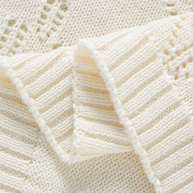 Solid Color Hallowed 0-24 Months Newborn Cover Blankets Plain Baby Cotton Swaddle Blankets Soft Muslin Toddler Security Blanket