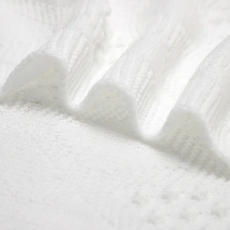 Plain Rhombus Pattern 0-24 Months Newborn Boys & Girls Security Blankets Knitwear Acrylic Baby Swaddle Wraps Soft Infant Blanket