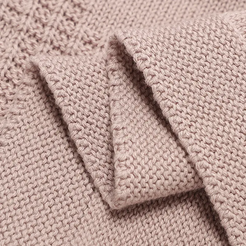 Square Pattern Baby Muslin Swaddle Blankets Skin-friendly Infant Security Blanket 0-24 Months Newborn Toddler Receiving Blankets
