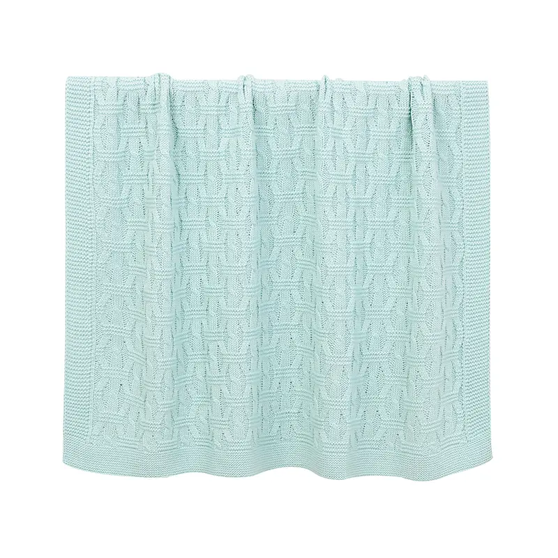 Breathable Baby Boys & Girls Swaddle Wraps 0-24 Months Newborn Nap Blankets Knitted Acrylic Infant Security Blankets