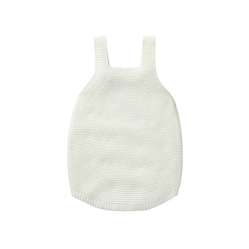 Breathable Knitwear Acrylic Sleeveless Baby Girls Summer Rompers Soft Infant One-piece Jumpsuit Bodysuit For 1-18 Months Newborn
