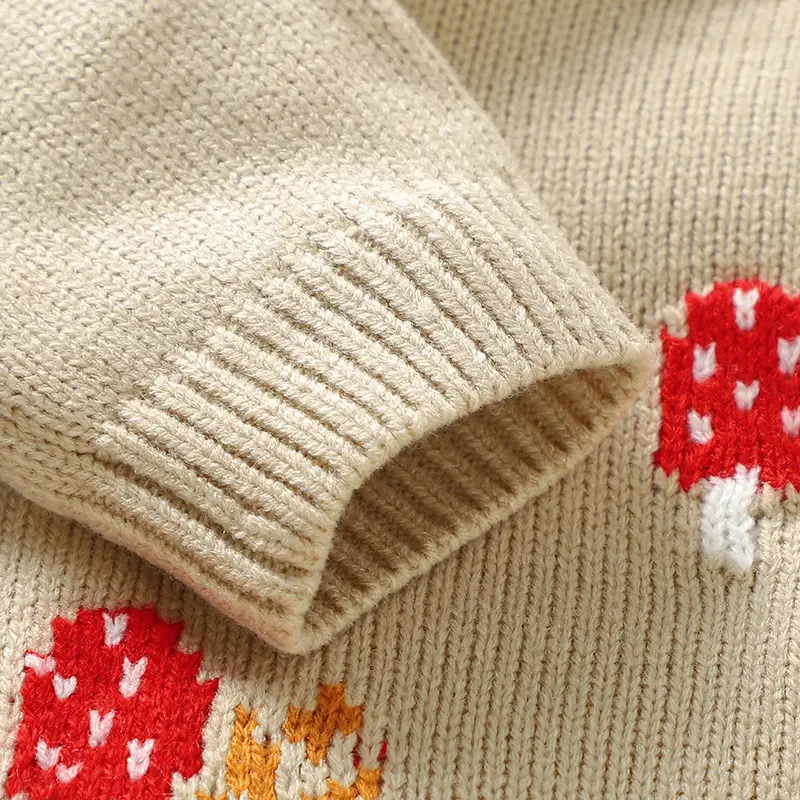 Long Sleeve Baby Girls Winter Rompers 0-18 Months Newborn Jumpsuit Knitted Acrylic Infant Bodysuit One-piece Playsuit Sleepsuit