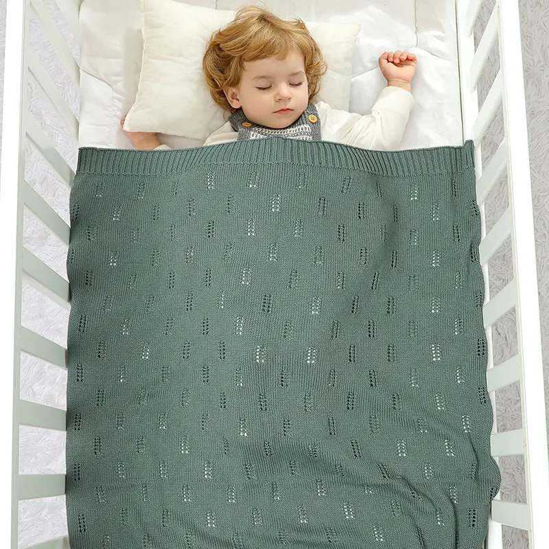Solid Color Newborn Baby Cotton Boys & Girls Four Season Swaddle Blankets Infant Security Blankets Toddler Receiving Blanket