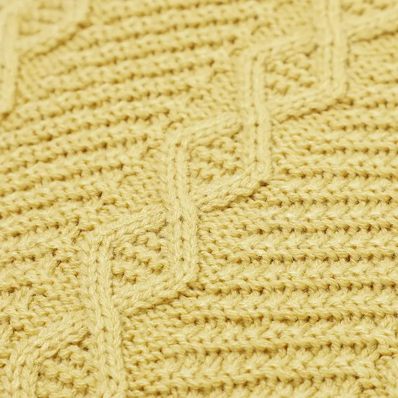 Skin-friendly Solid Color Baby Security Blanket Soft Infant Receiving Blankets Knitted Acrylic Newborn Swaddle Blankets