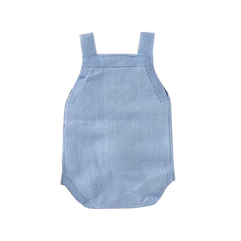 Sleeveless Baby Girls Summer Rompers Knitted Acrylic Infant Onesie For 0-18 Months Newborns Baby Bodysuit Toddler Sleepsuit