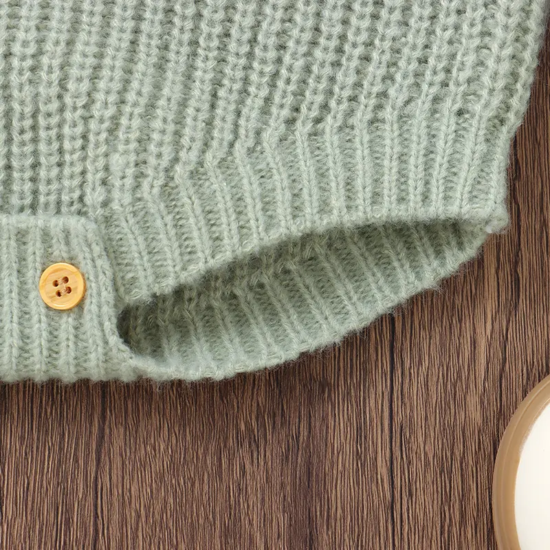 Pocket attached Long Sleeve Baby Boys & Girls Rompers Soft Texture 0-18 Months Newborn Infant Jumpsuit Bodysuit One-piece Outfit