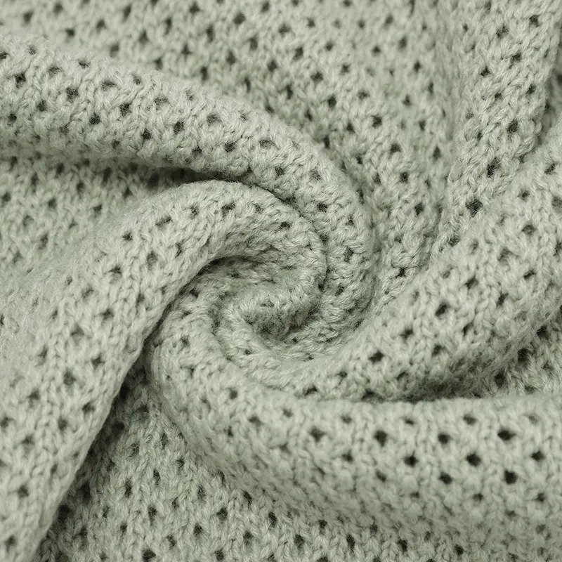 Solid Color Anti-wrinkles 0-24 Months Newborn Infant Blanket Knitwear Acrylic  70 by 90 cm Baby Swaddle Wraps Toddler Blankets