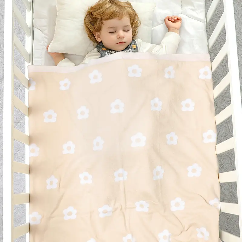 Fresh Pastel Floral Pattern Muslin Baby Swaddle Blankets Soft Newborn Security Blanket 0-24 Months Infant Receiving Blankets