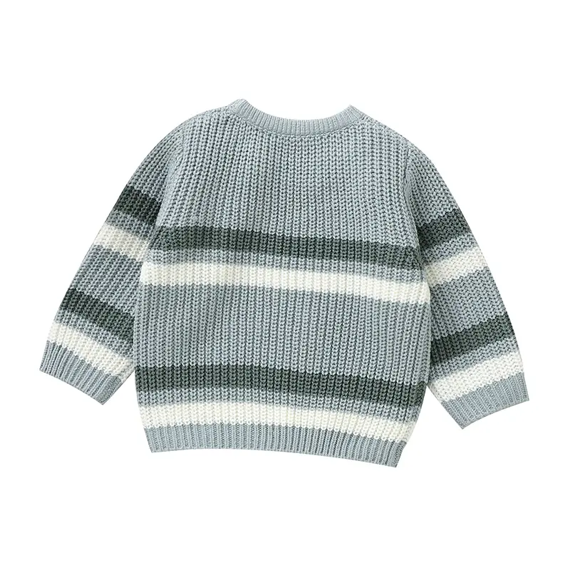 Daily Wear Knitted Acrylic O-neck Long Sleeve Baby Boys & Girls Sweaters Soft 6-36 Months Newborn Infant Sweatshirt For Fall