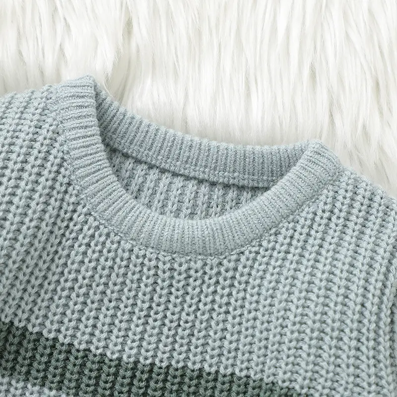 Daily Wear Knitted Acrylic O-neck Long Sleeve Baby Boys & Girls Sweaters Soft 6-36 Months Newborn Infant Sweatshirt For Fall