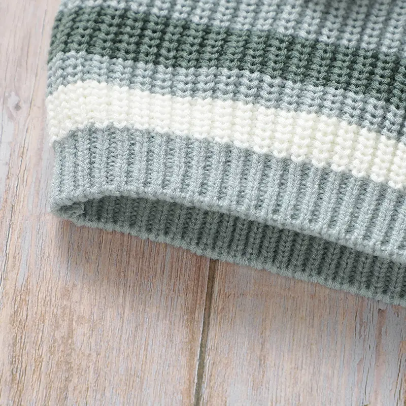 Daily Wear Knitted Acrylic O-neck Long Sleeve Baby Boys & Girls Sweaters Soft 6-36 Months Newborn Infant Sweatshirt For Fall