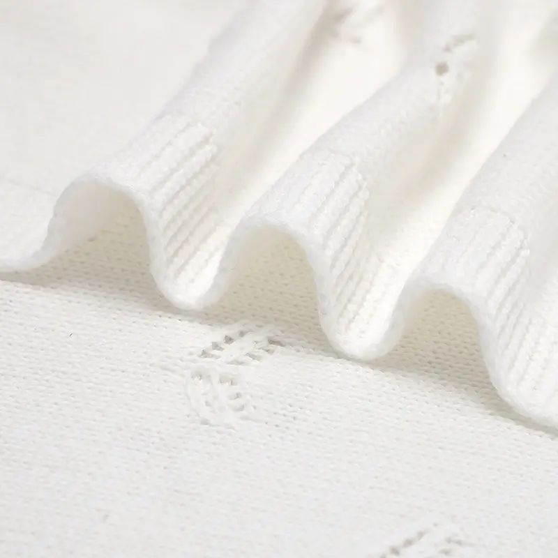 Solid Color Muslin Baby Swaddle Blankets Plain Breathable Infant Crib Blanket Newborn Boys & Girls Cover Towel Blankets