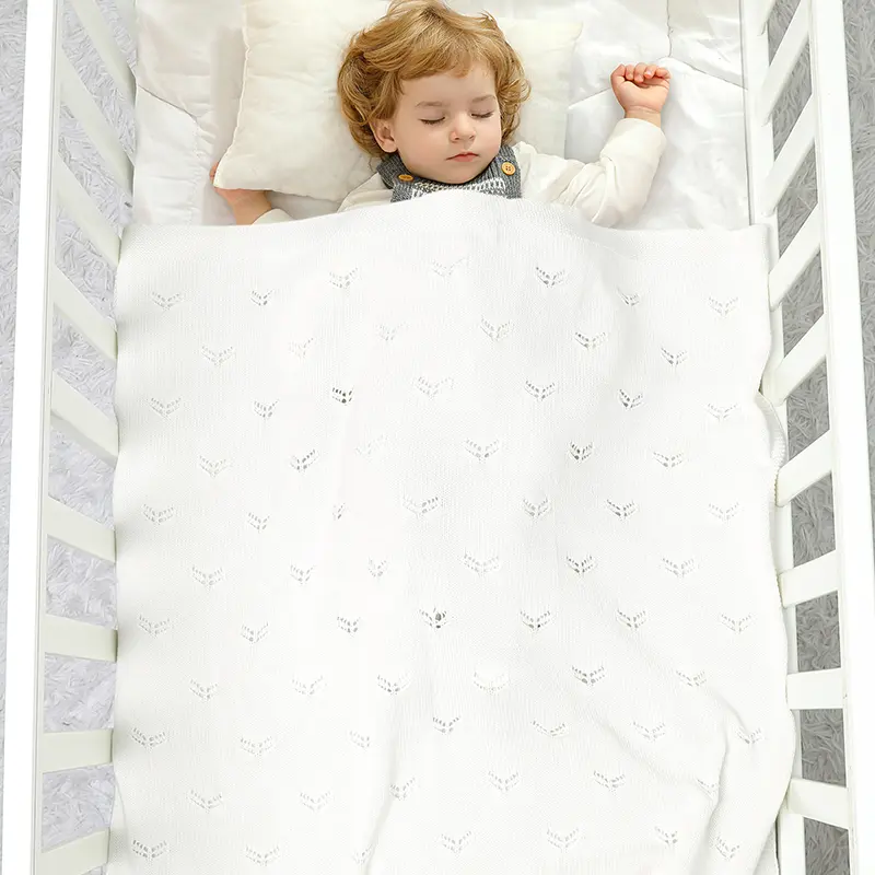 Solid Color Muslin Baby Swaddle Blankets Plain Breathable Infant Crib Blanket Newborn Boys & Girls Cover Towel Blankets