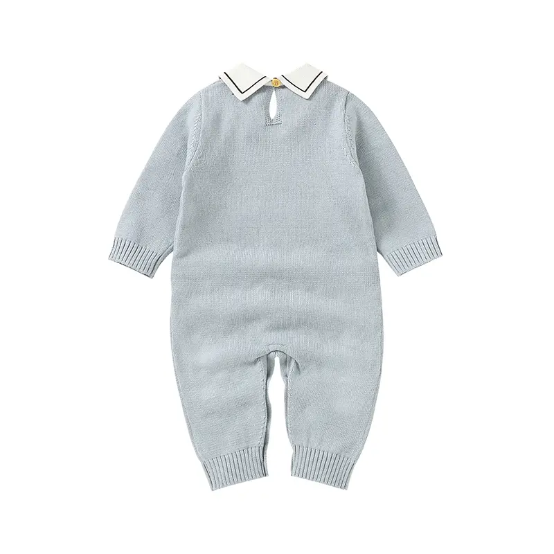 Casual Wear Bear Long Sleeve Knit Cotton Spring & Autumn Baby Boys & Girls Rompers Newborn Infant Bodysuit Jumpsuit For 0-18M