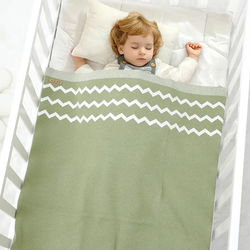 Hot-Selling Knitwear Newborn Boys & Girls Thin Blankets Soft  0-24 Months Baby Swaddle Blankets For Infant Toddler