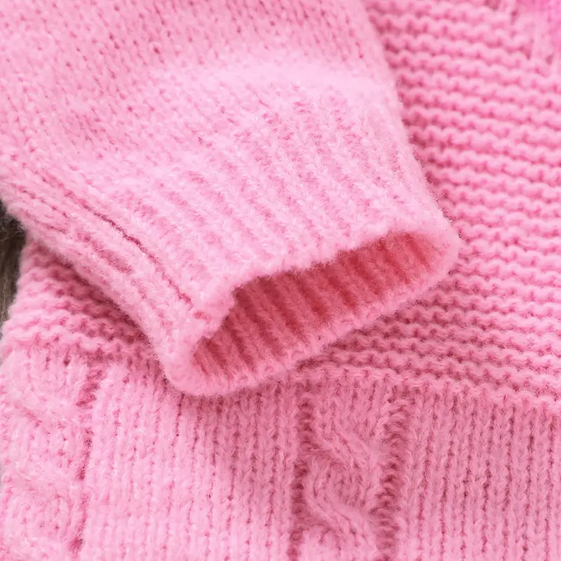 Long Sleeve O-neck Baby Winter Rompers Thick Wind-proof Newborn Bodysuit Knitted Polyester Infant Jumpsuit Playsuit Sleepsuit