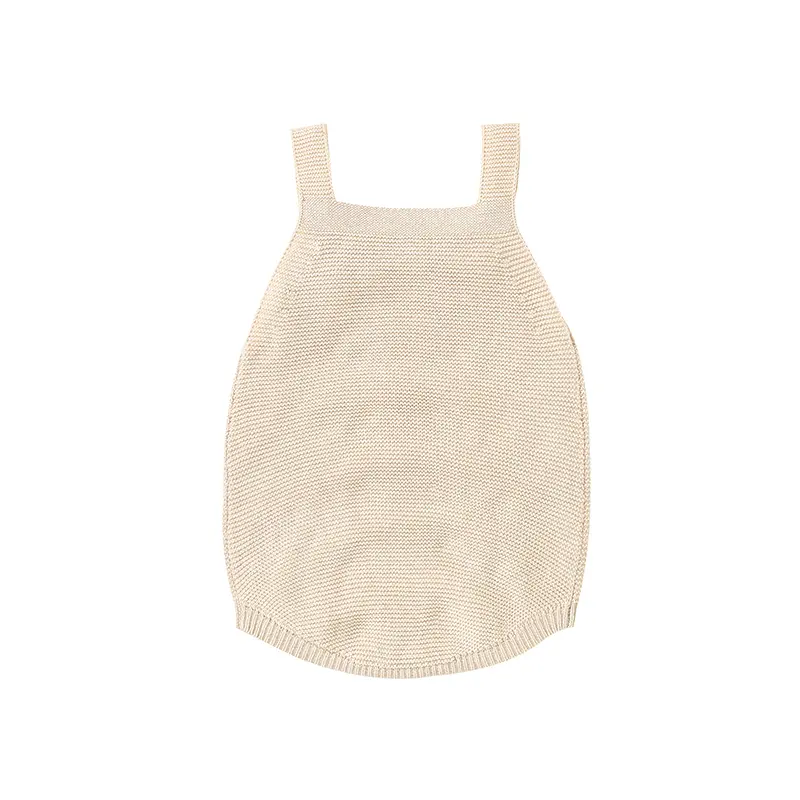 Spaghetti Straps Knitwear Sleeveless Newborn Baby Boys & Girls Summer Rompers Soft Infant One-piece Bodysuit Jumpsuit Sleepsuit