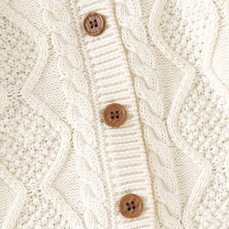 Fresh Solid Color Long Sleeve O-neck Knit Cotton Spring & Autumn Newborn Baby Boys & Girls Sweater For 6-36M Infant Sweatshirt