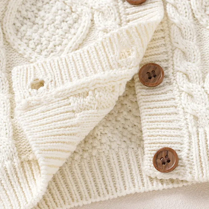 Fresh Solid Color Long Sleeve O-neck Knit Cotton Spring & Autumn Newborn Baby Boys & Girls Sweater For 6-36M Infant Sweatshirt