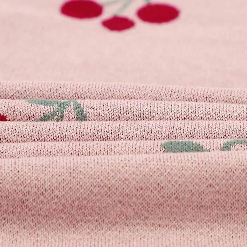 Cute Cherry Print Infant Throws Shawls Skin-friendly Muslin Baby Boys & Girls Swaddle Blankets 0-24 Months Baby Security Blanket