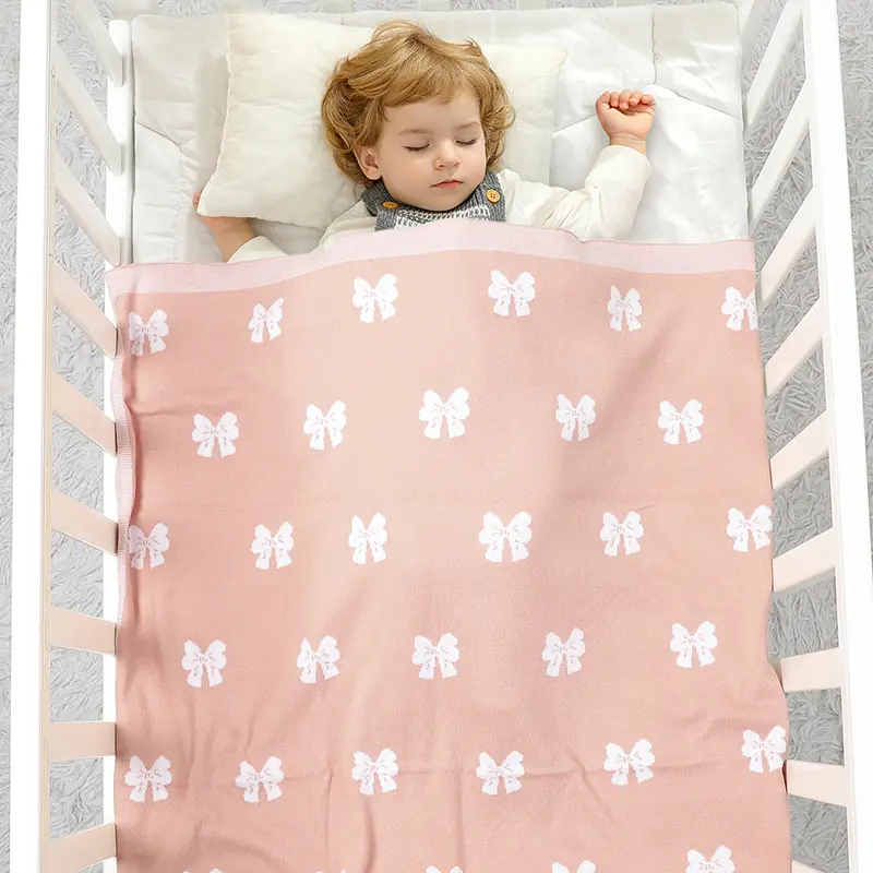 Sweet Butterfly Print Infant Boys & Girls Security Blankets 0-24 Months Newborn Receiving Blankets Cotton Baby Swaddle Wraps