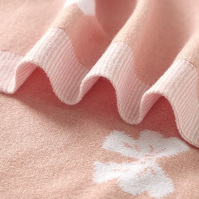 Sweet Butterfly Print Infant Boys & Girls Security Blankets 0-24 Months Newborn Receiving Blankets Cotton Baby Swaddle Wraps