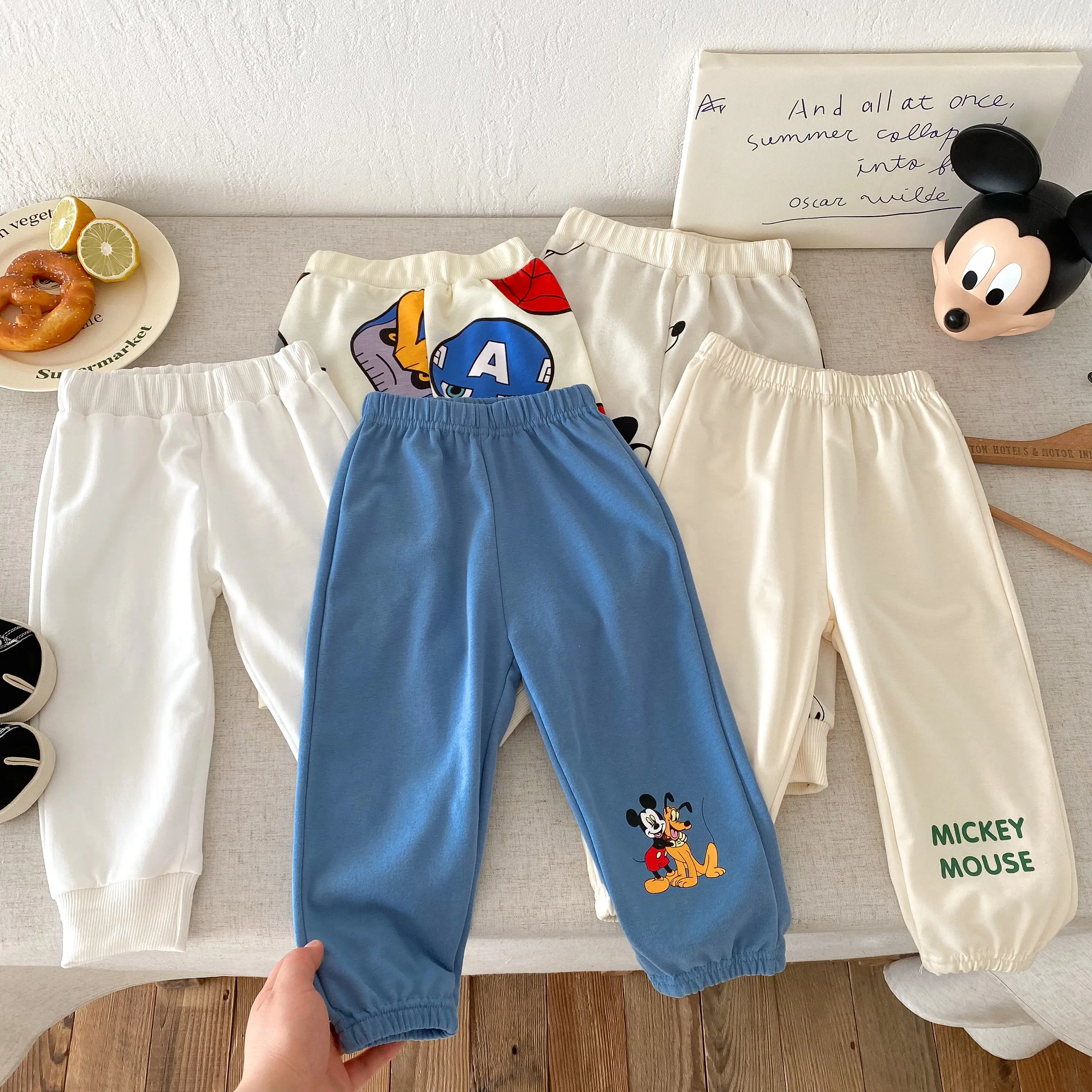 Brand Long Sleeve Suits Print Crewneck Sweatshirt+pants 2piece Set Baby Boys Girls Casual Sports Clothes Cute Tops Sweatpants