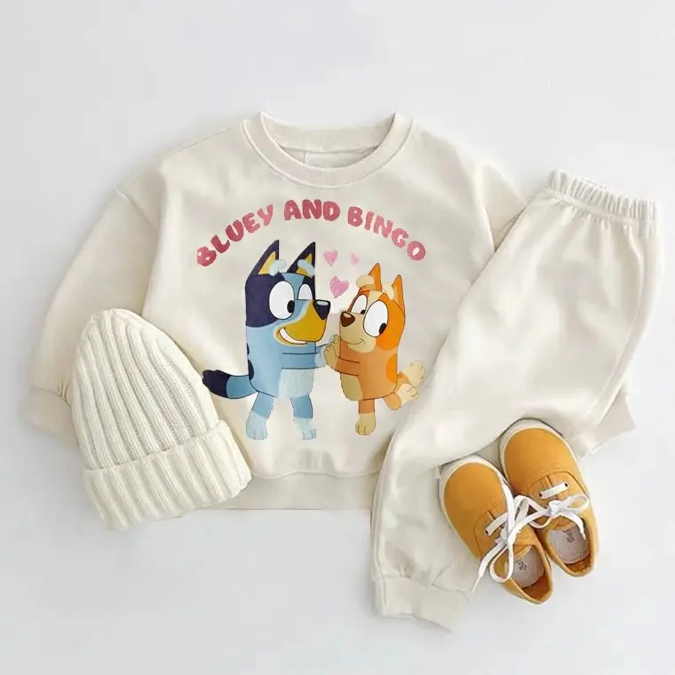 Mickey Baby Long Sleeve Set Sports Set Spring And Autumn Loose Fashion Children's Wear Sports Shirt+sports Pants Set