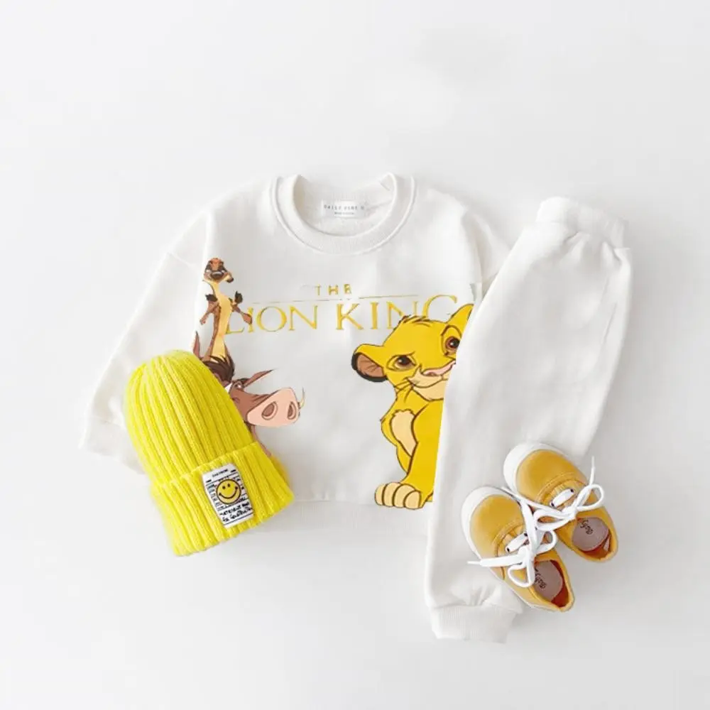 Mickey Baby Long Sleeve Set Sports Set Spring And Autumn Loose Fashion Children's Wear Sports Shirt+sports Pants Set