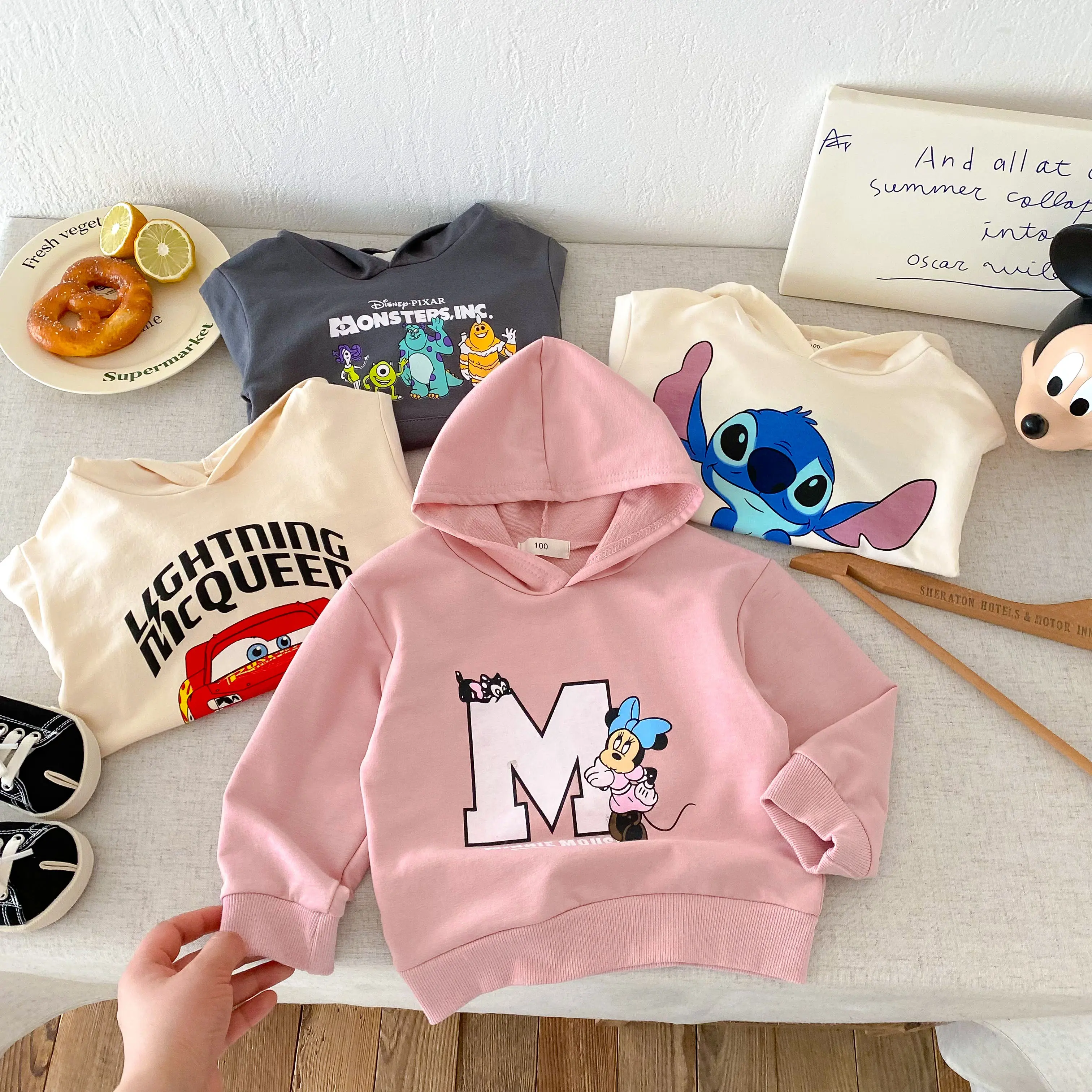 Autumn New Children's Casual Clothing Set Anime Boys Hoodie Pants Two Piece Set Disney Children's Sportswear