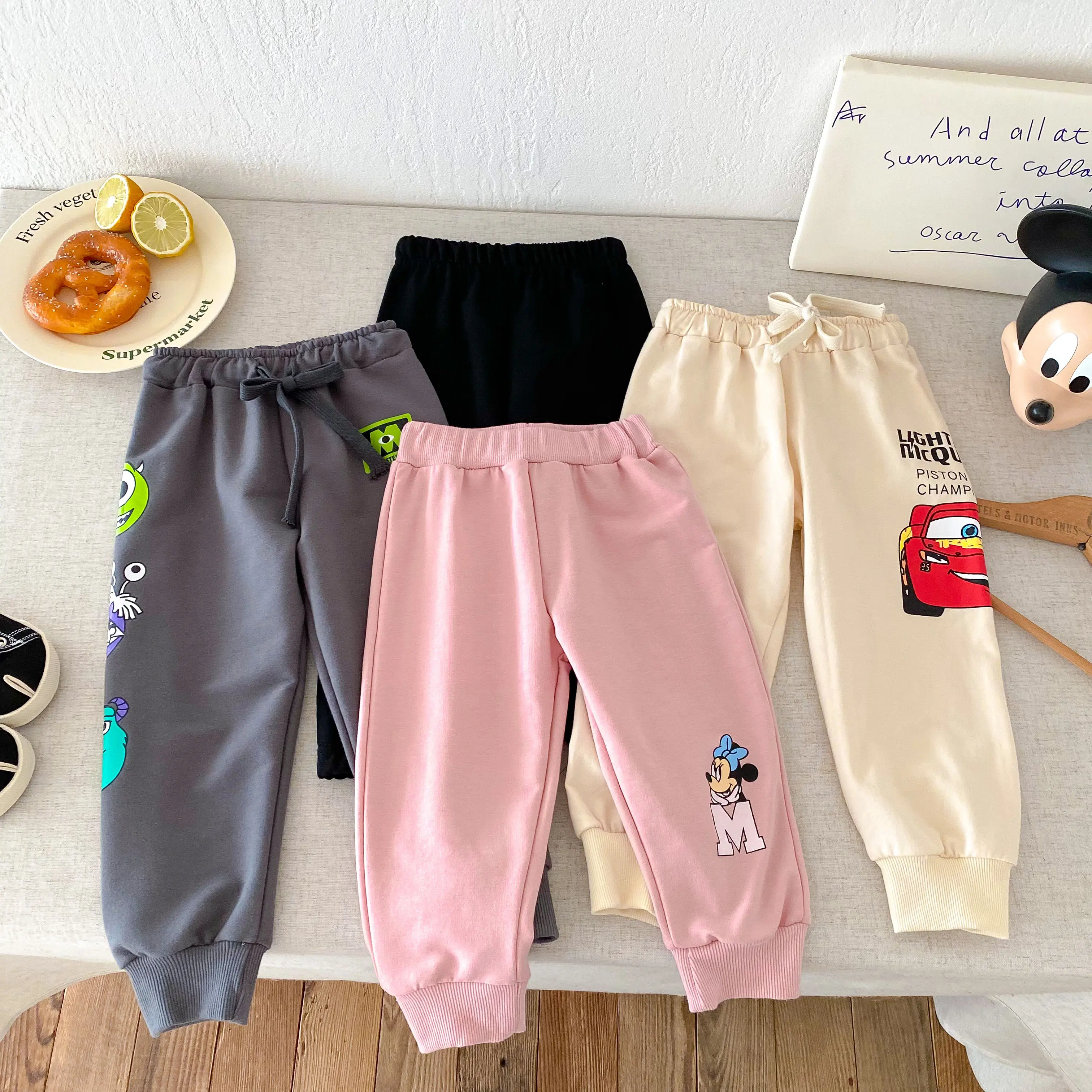 Autumn New Children's Casual Clothing Set Anime Boys Hoodie Pants Two Piece Set Disney Children's Sportswear