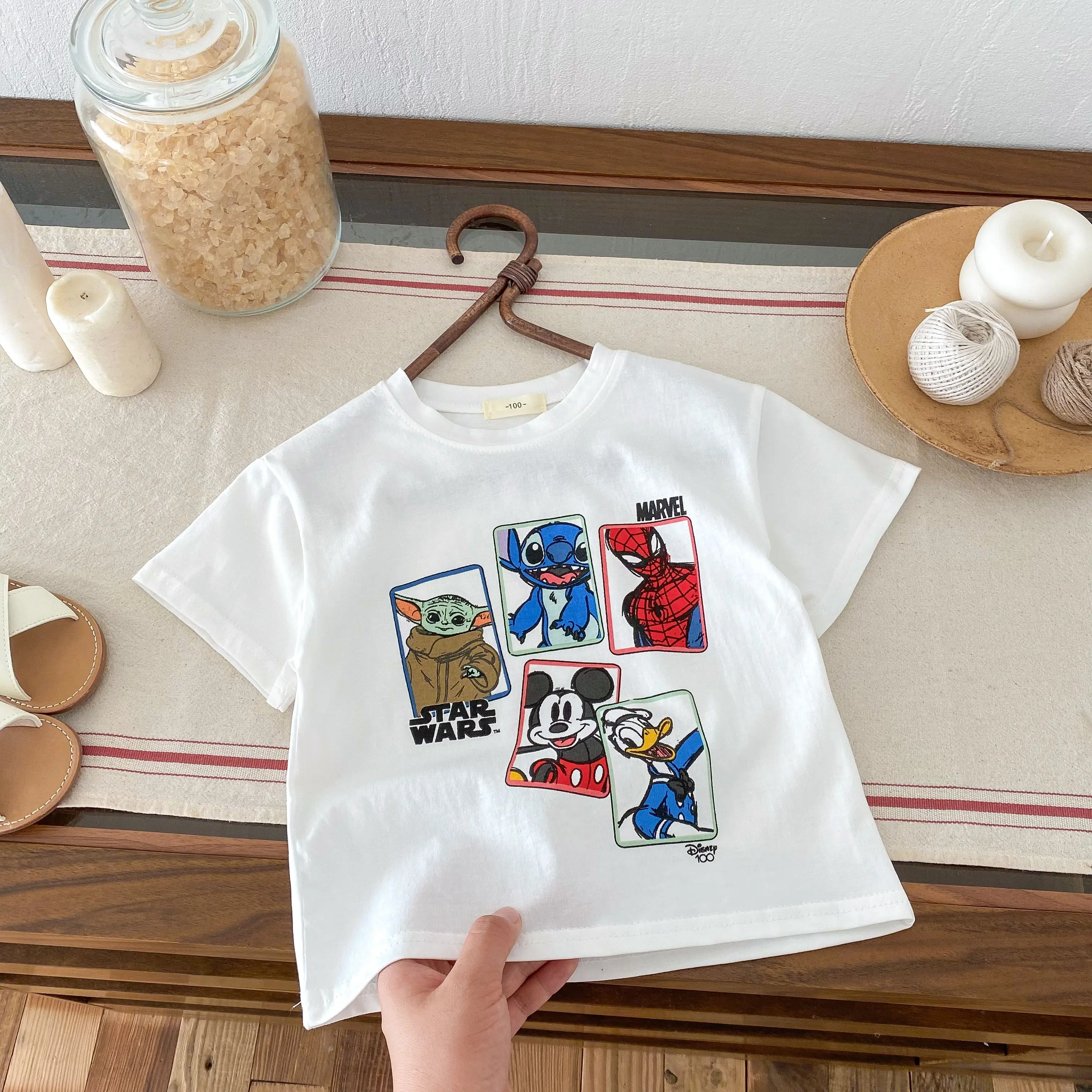 Disney Boy T Shirts Funny Graphic Boy Kids Gift Top Tee Mickey Mouse T Shirt For Boys Short Sleeve Casual Children's Clothing