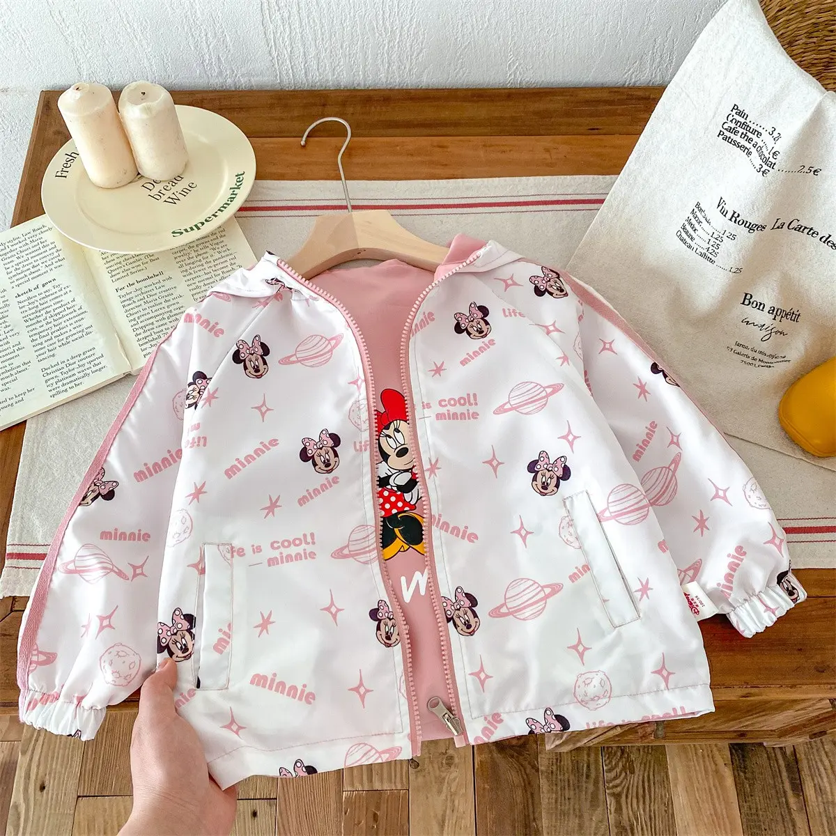 Mickey Denim Jacket Boy Fashion Jacket Children's Clothing Autumn Clothing Outdoor Cartoon Denim Jacket Jacket Jacket