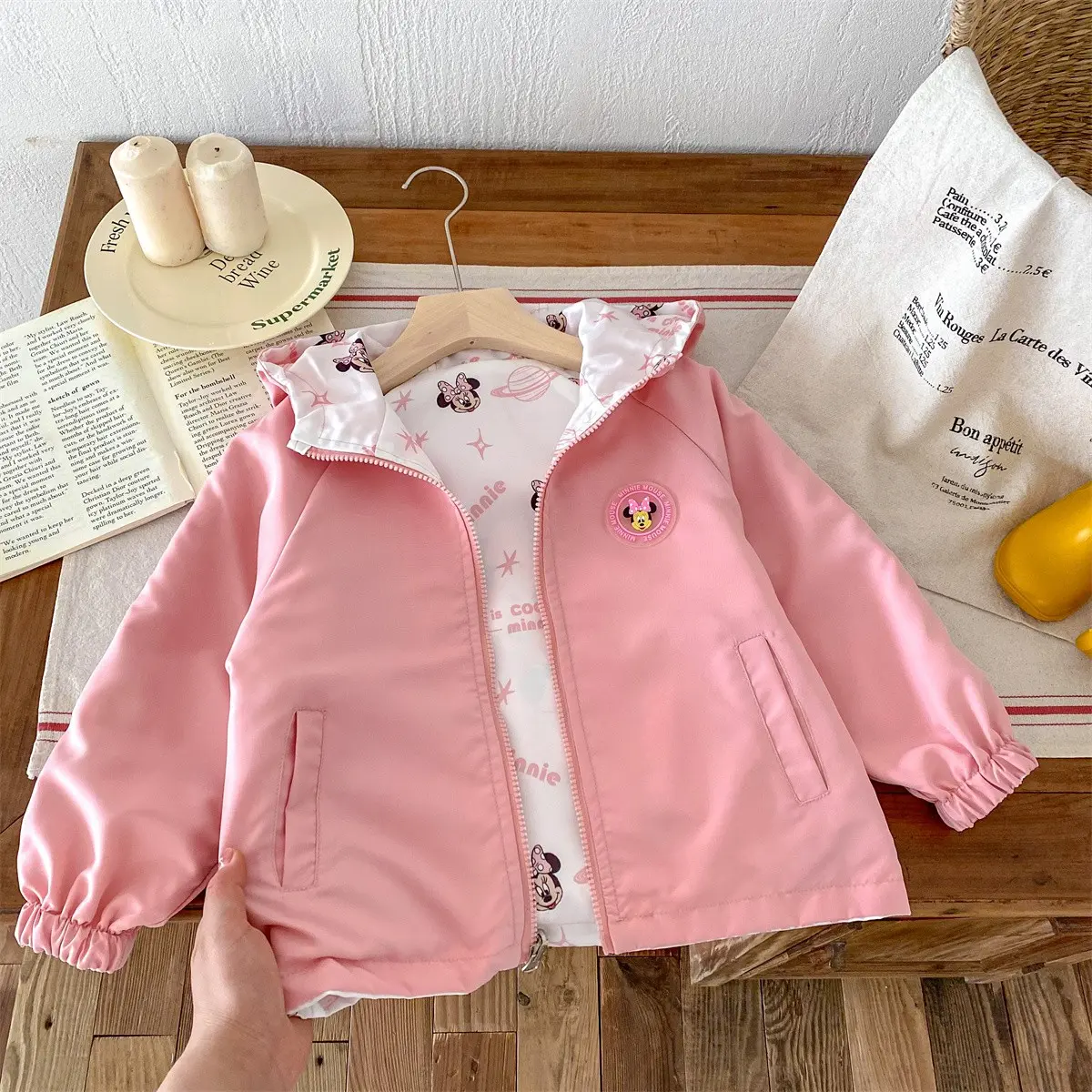 Mickey Denim Jacket Boy Fashion Jacket Children's Clothing Autumn Clothing Outdoor Cartoon Denim Jacket Jacket Jacket