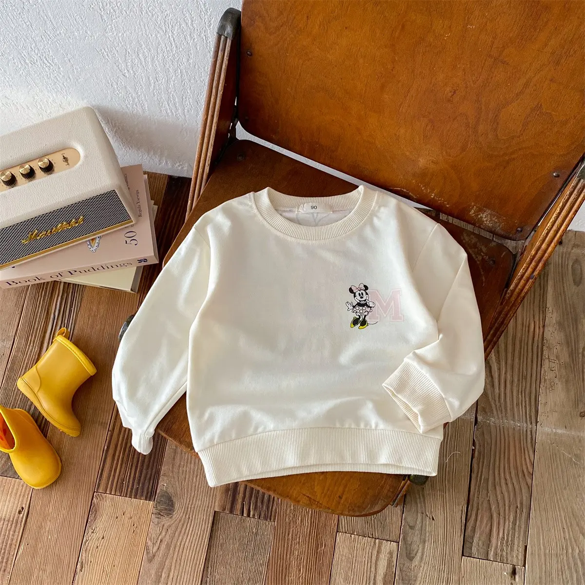 Children's Sportswear Spring And Autumn Boys And Girls Children's Top Cartoon Printed Lion King Minimalist Sportswear