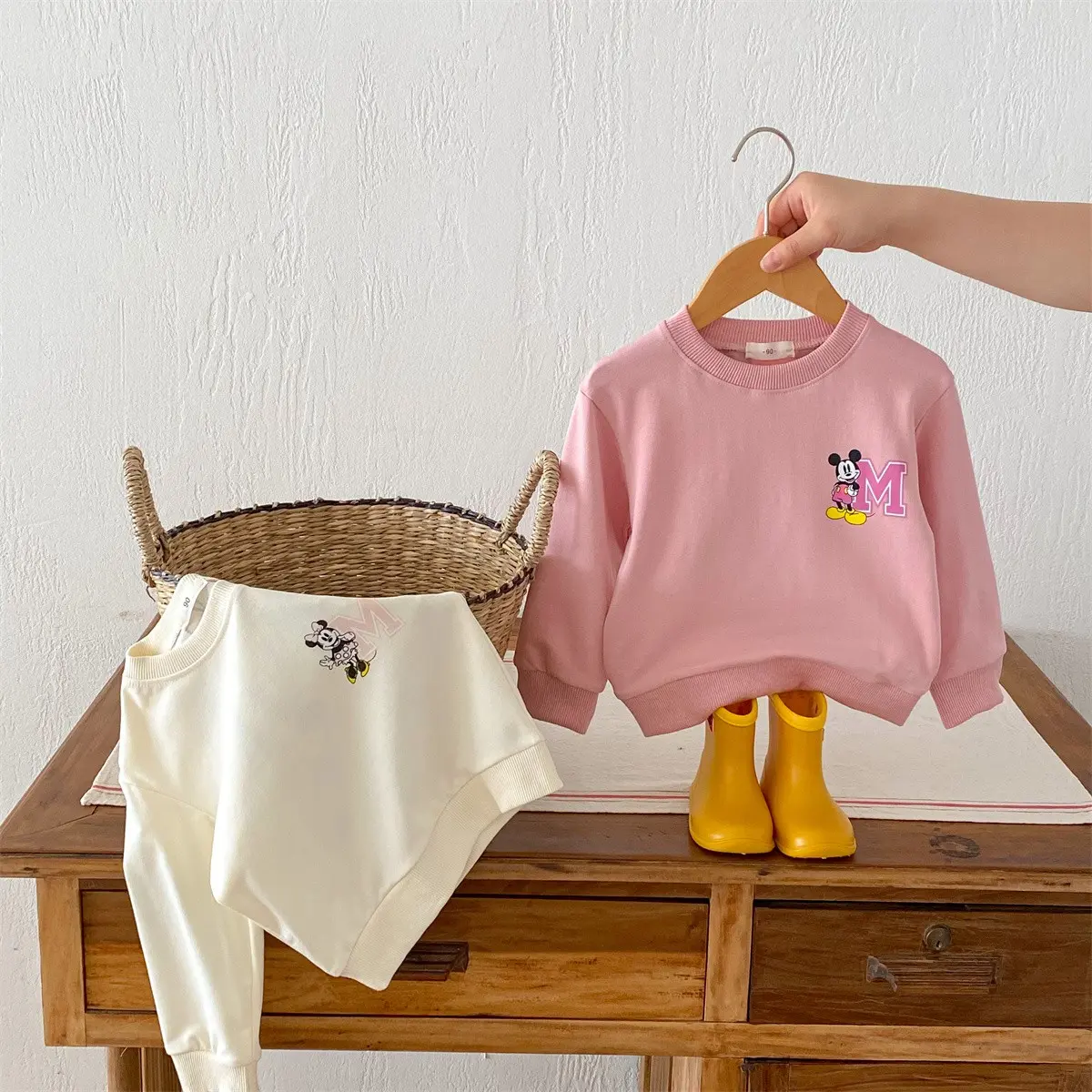Children's Sportswear Spring And Autumn Boys And Girls Children's Top Cartoon Printed Lion King Minimalist Sportswear