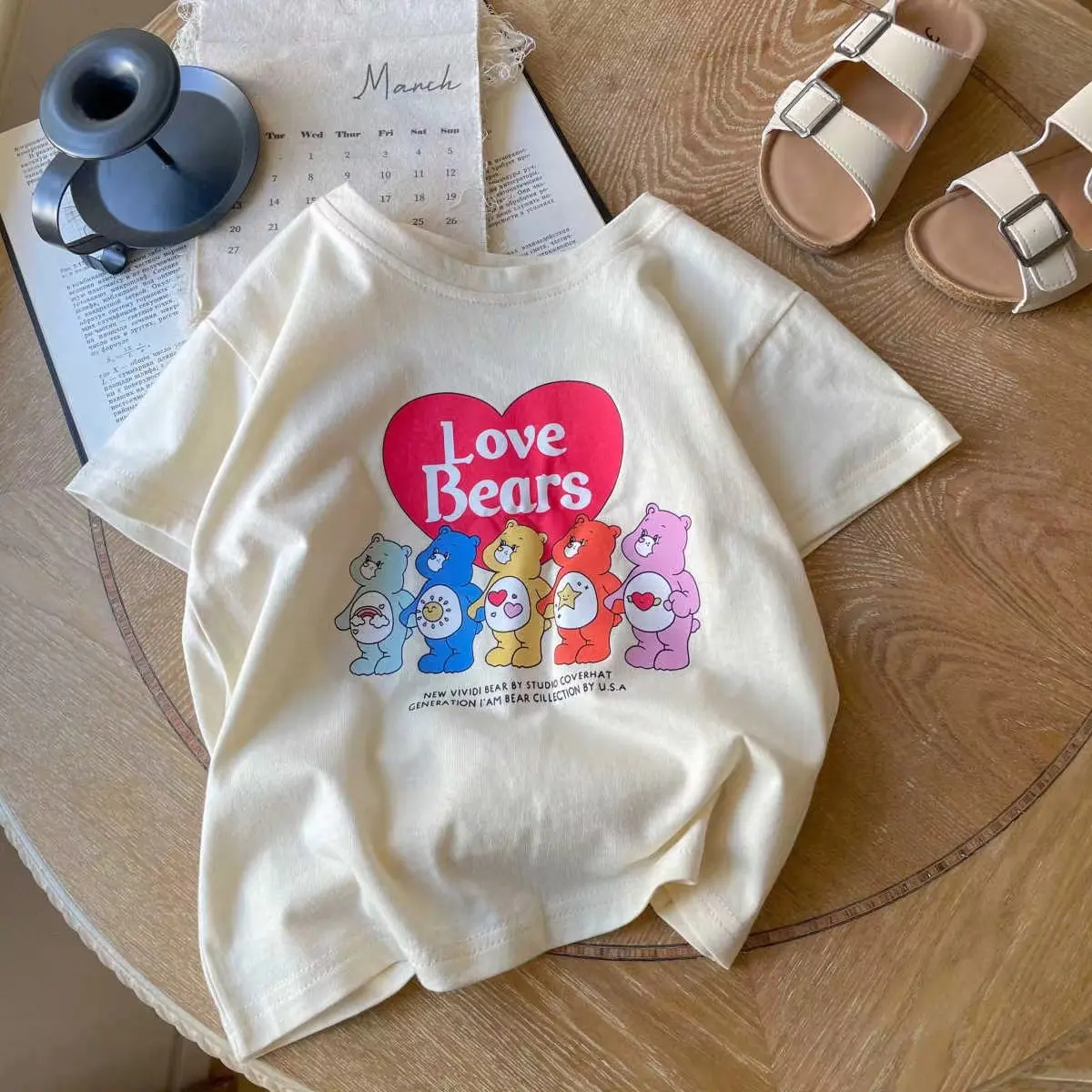 2024 Summer New Children's Short Sleeved Round Neck Fashion Top For Boys And Girls Loose Casual T-shirt