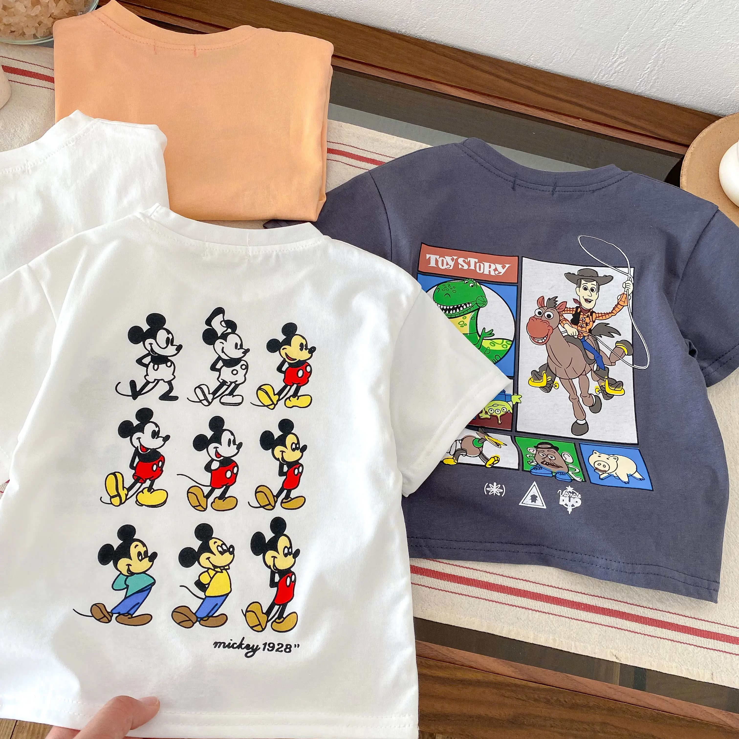 2025 New Summer Fashion Simple Children's Short Sleeved T-shirt For Girls Boys Children's Cotton Casual T-shirt Top Fashion