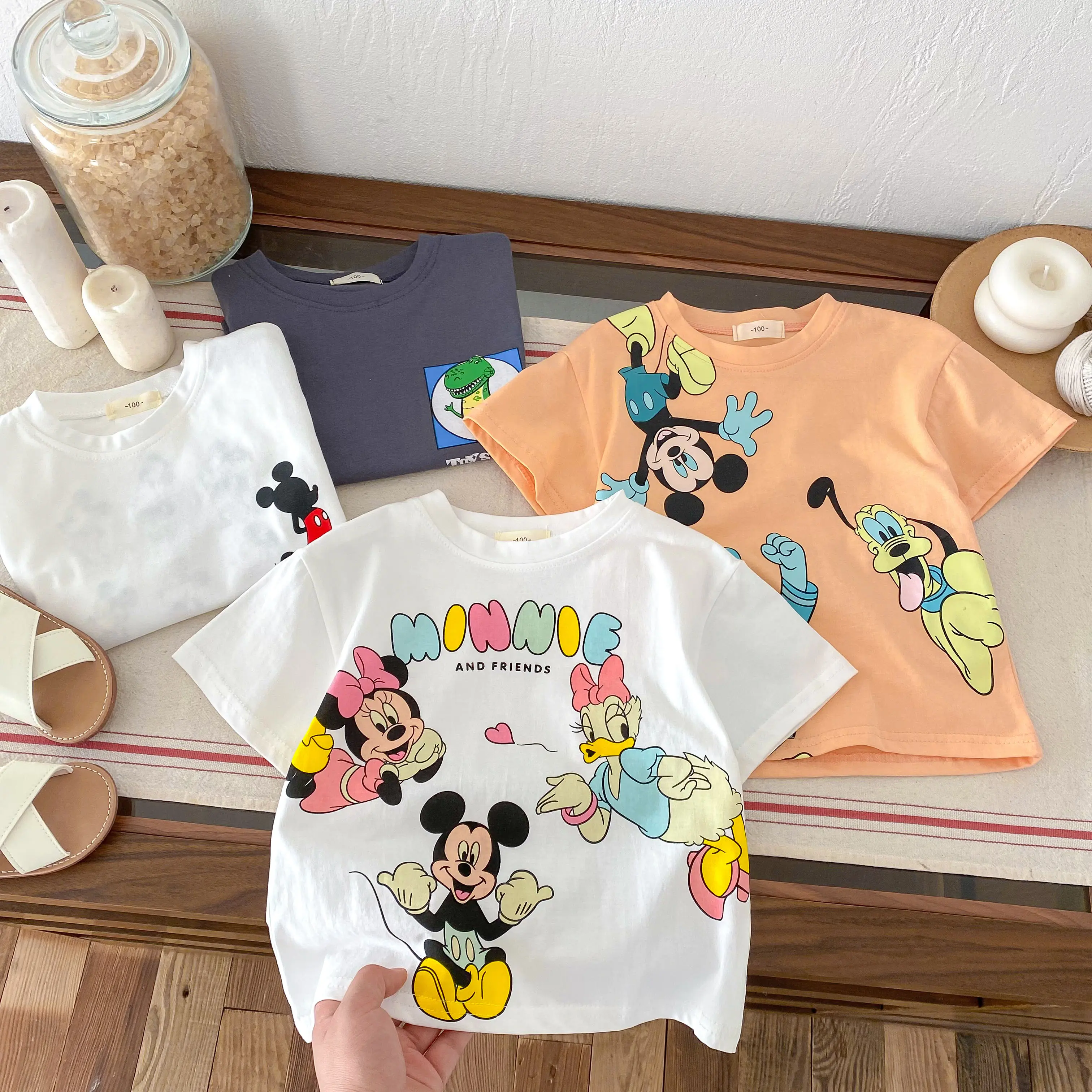 2025 New Summer Fashion Simple Children's Short Sleeved T-shirt For Girls Boys Children's Cotton Casual T-shirt Top Fashion