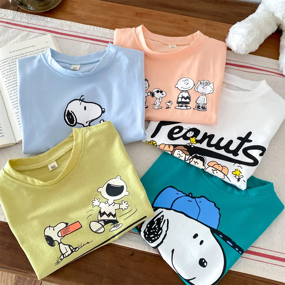 Summer Clothing Printed Cartoon Children's Tees Short Sleeve Tops Trendy Fashion Baby Boys Girls Crewneck Pullover Kids T Shirts
