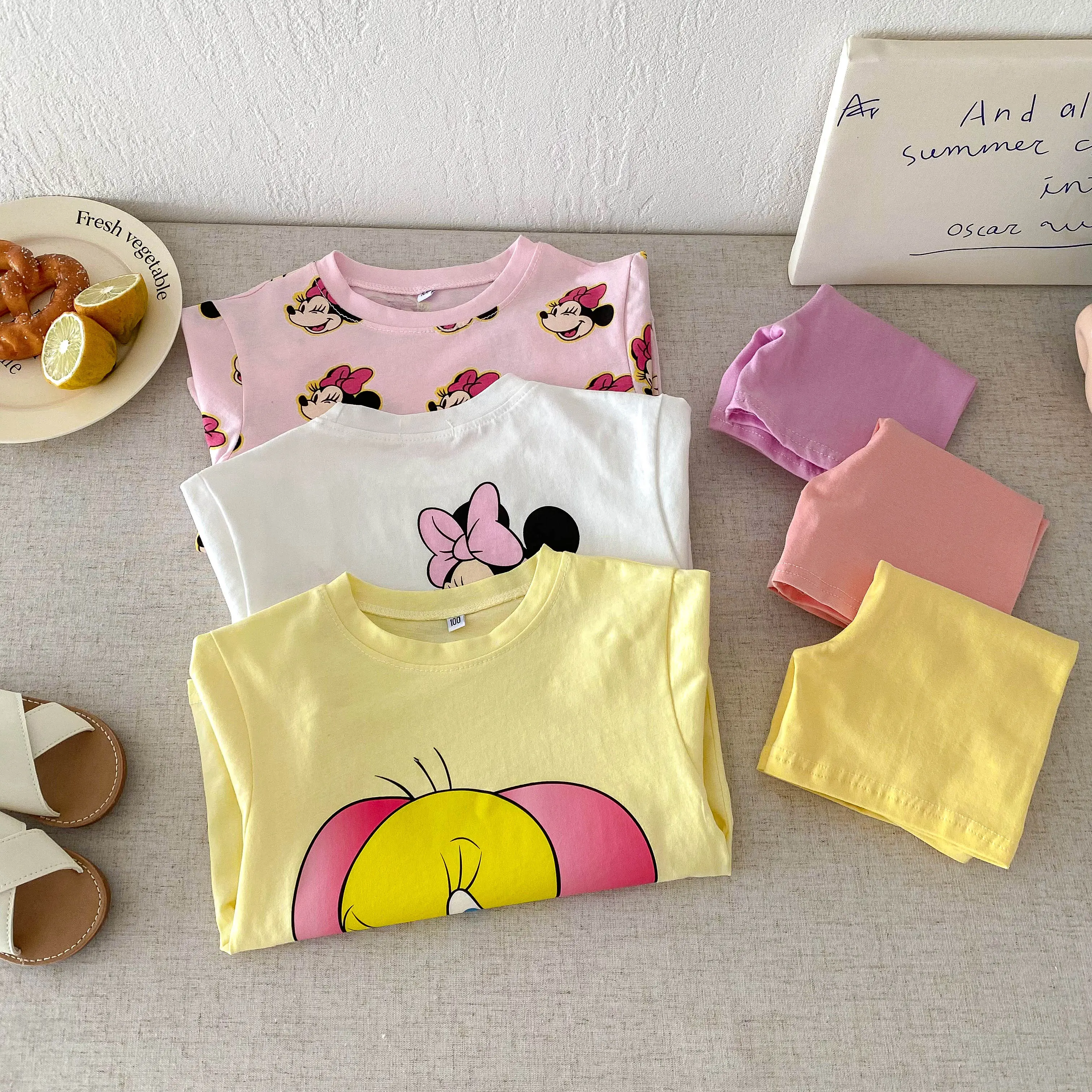 Short Sleeve Outfits Kids Summer Clothing 1-7years Old Child Costume Cartoon Tees Toddler Boys New Fashion T-shirt+shorts