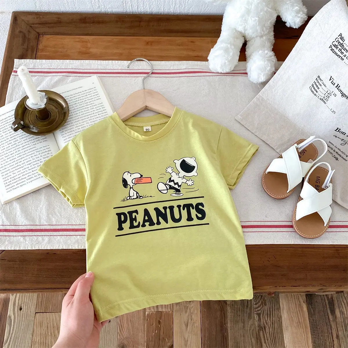 Summer Clothing Printed Cartoon Children's Tees Short Sleeve Tops Trendy Fashion Baby Boys Girls Crewneck Pullover Kids T Shirts