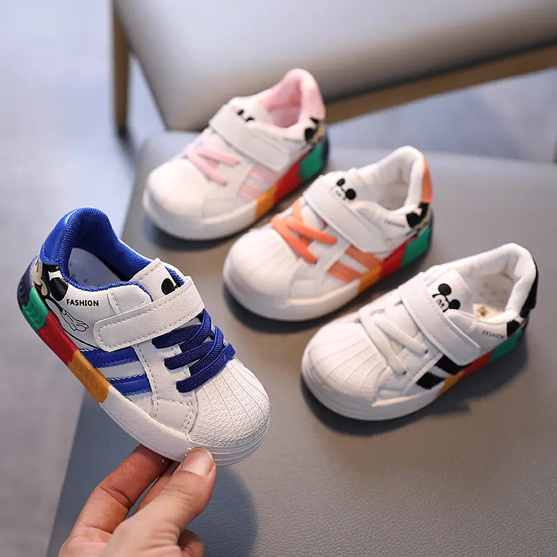 Spring And Autumn Boys And Girls Baby Walking Shoes Soft Sole Board Shoes Children's Single Shoes Anti Slip And Breathable Sneak